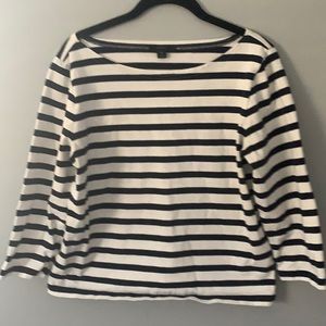 Navy & Cream stripe J.Crew top